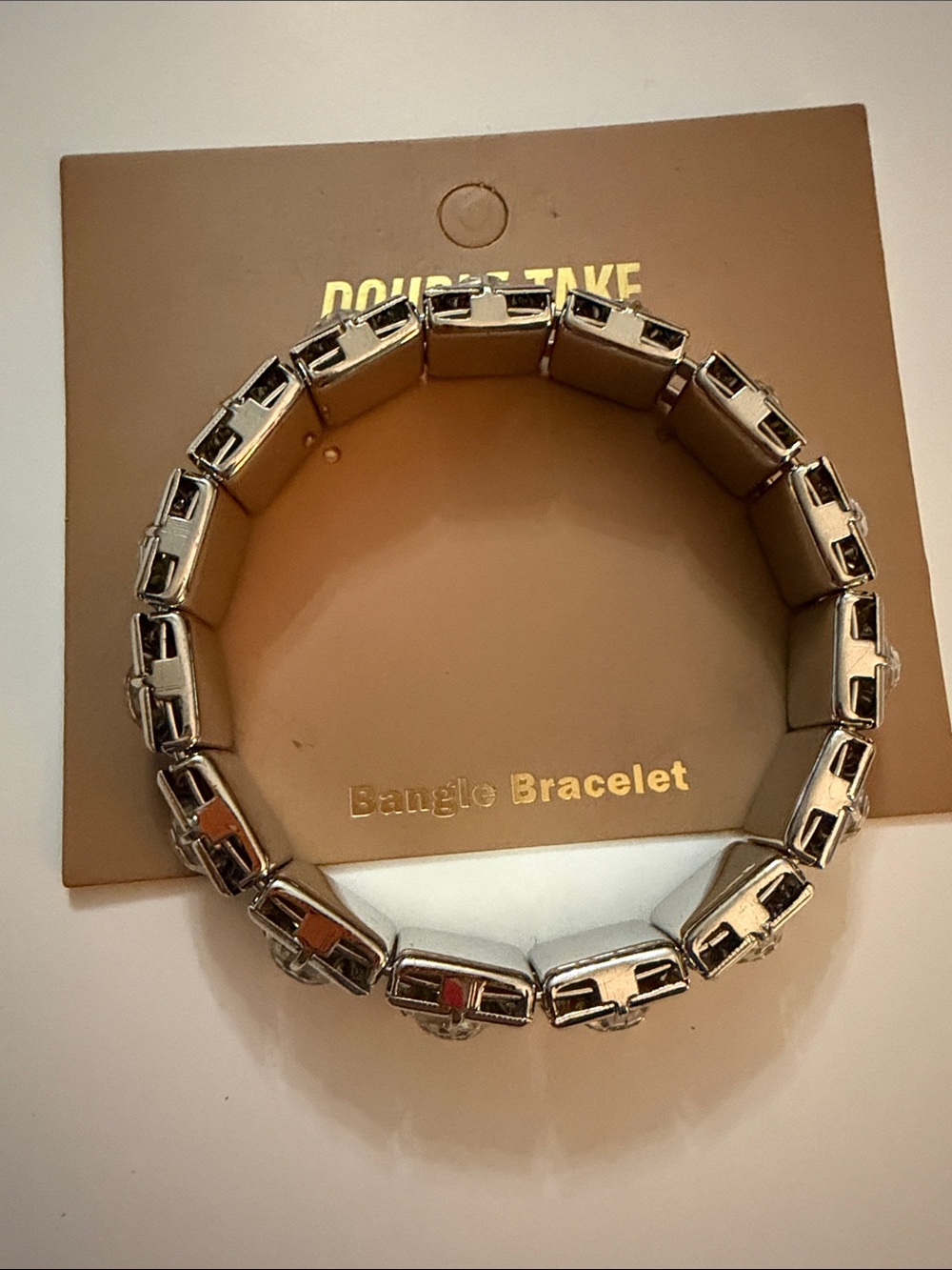 Elegant Silver Stretch Bangle Bracelet